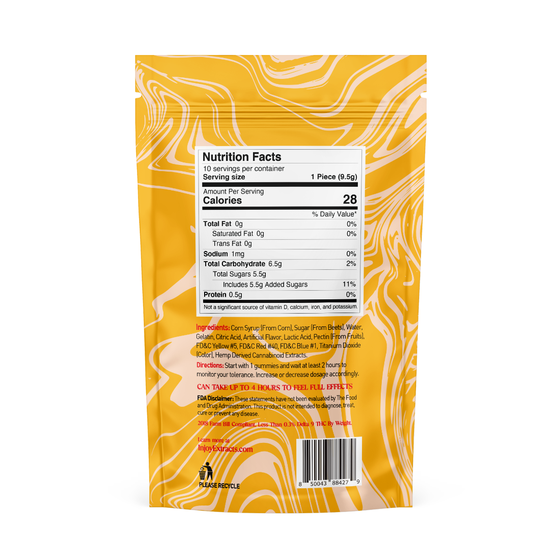 wholesale 60mg delta 8 gummy rings from injoy extracts come with 10 gummy rings per pack