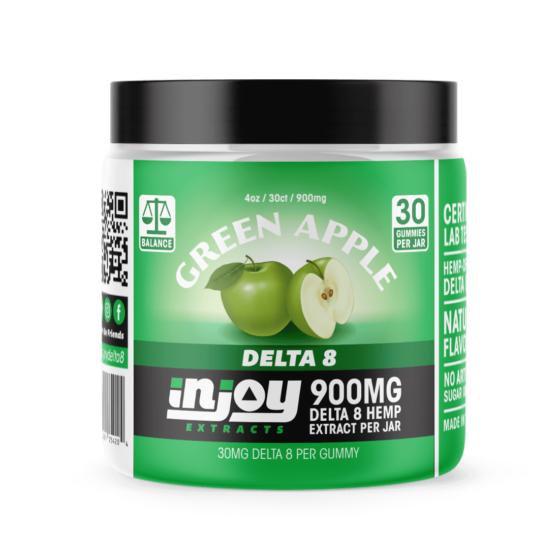 30mg Delta 8 Gummies - Green Apple