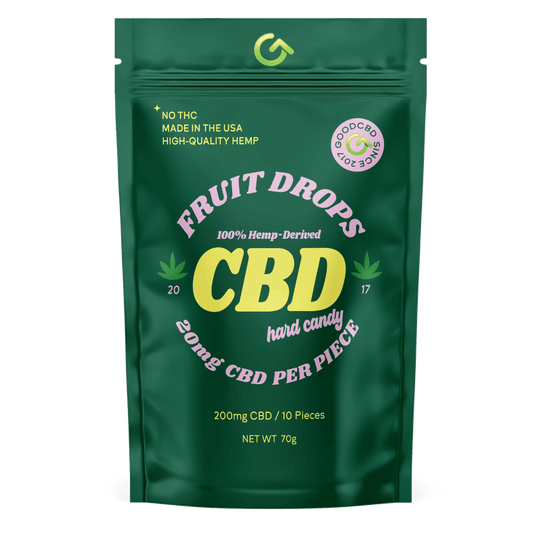CBD Hard Candy - Fruit Drops - 20mg CBD Each