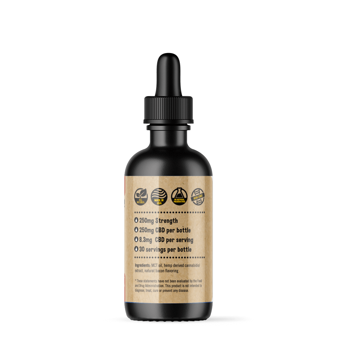 CBD pet tincture - bacon flavor