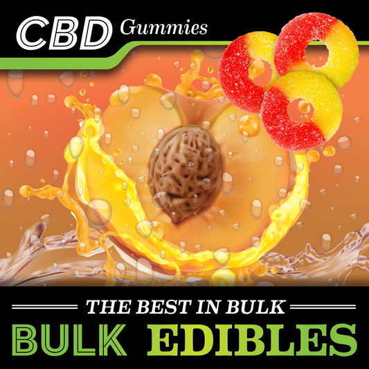 30mg CBD Gummies - Peach Rings - wholesale