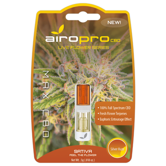 AiroPro Live Flower cartridges - Silver Haze - AiroPro Wholesale