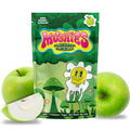 Mushies Wholesale Apple Magic Mushroom Gummies front bag showing high potency, 10 gummies, flavor art, and logo design.