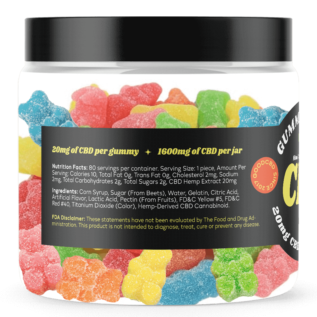 20mg CBD Gummy Bears - Wholesale Injoy Extracts
