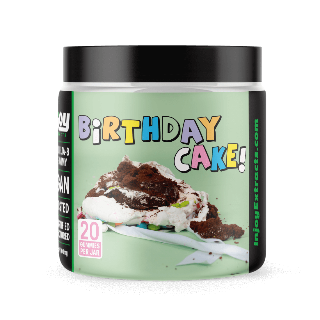 50mg Delta 8 Gummies Birthday Cake- Injoy Extracts