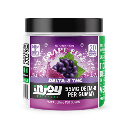 50mg Delta 8 Gummies - Grape Flavored - Injoy Extracts