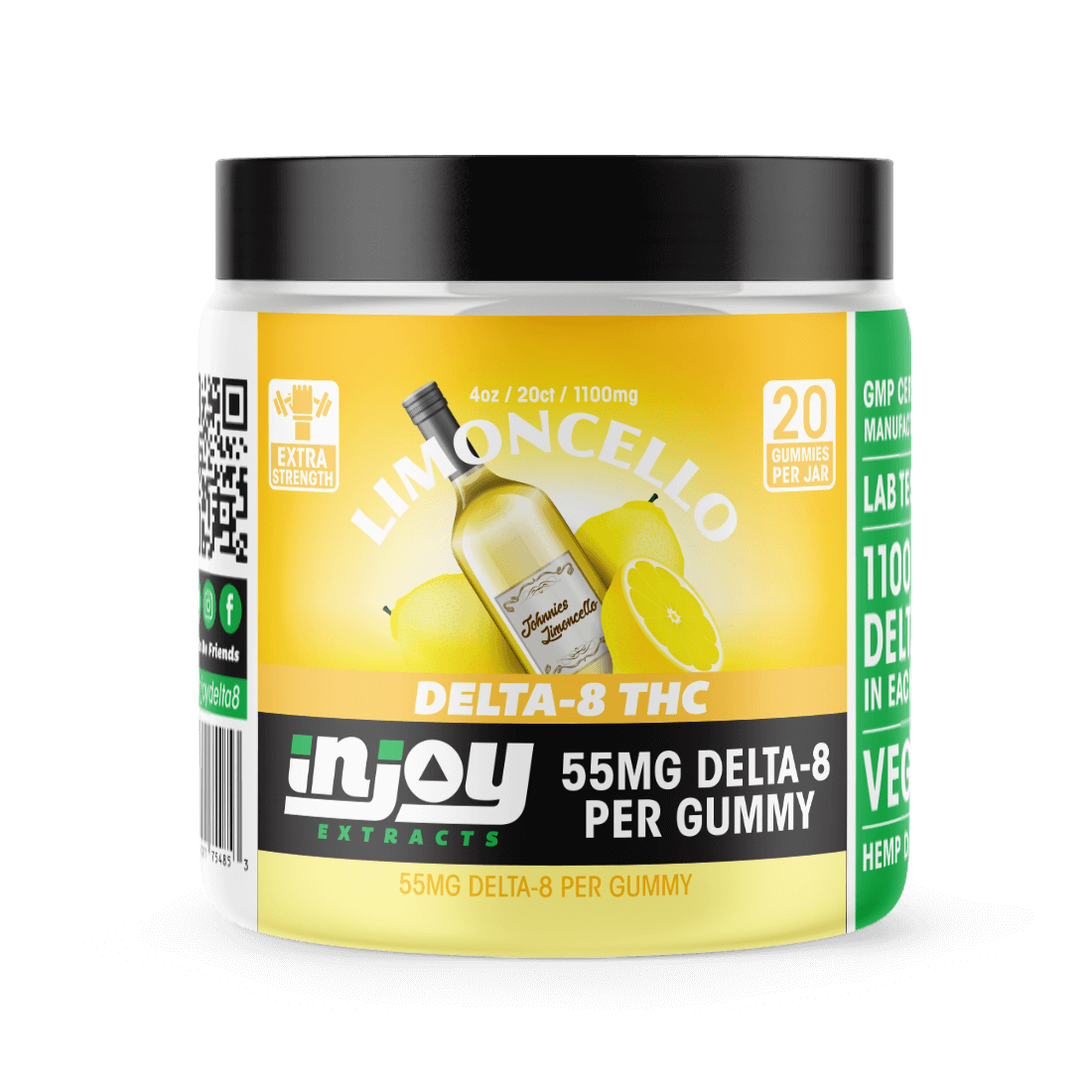 50mg Delta 8 Gummies - Lemon Flavored - Injoy Extracts