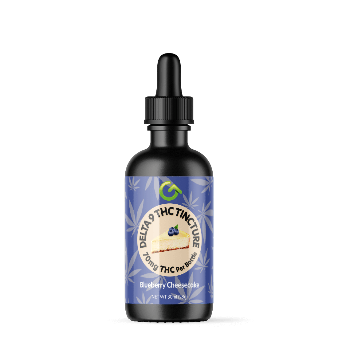 70mg Delta 9 tincture - blueberry cheesecake 