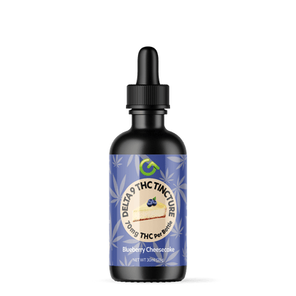70mg Delta 9 tincture - blueberry cheesecake 