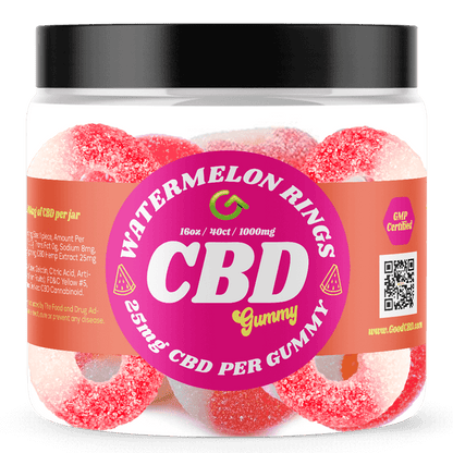CBD gummy rings - watermelon - Good CBD