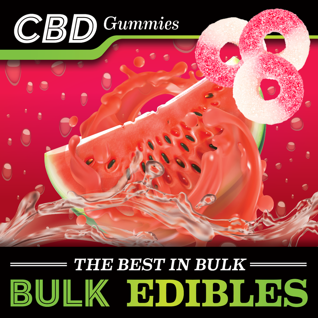 30mg CBD gummies - Watermelon Rings - Wholesale
