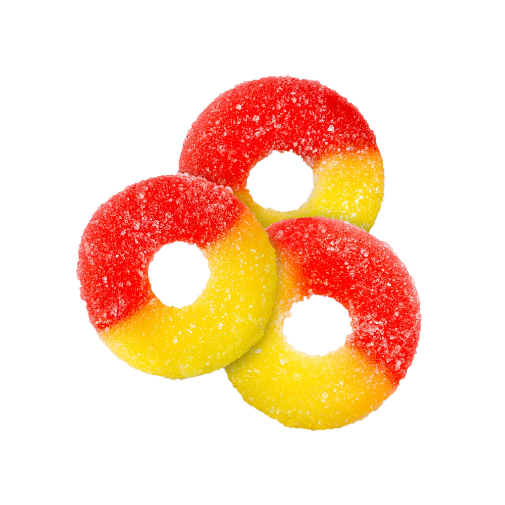 30mg CBD Gummies - Peach Rings - bulk wholesale