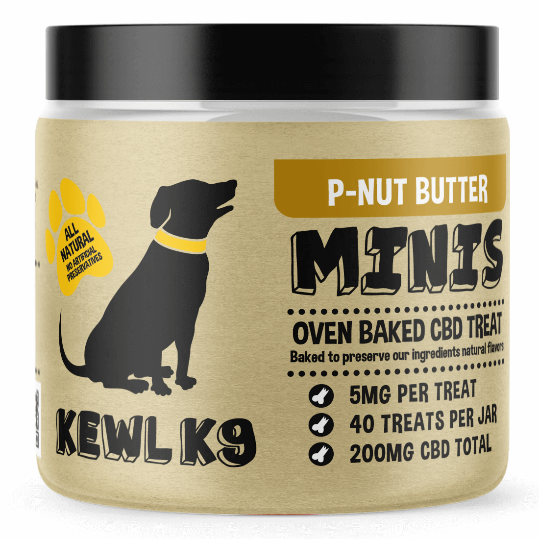 Peanut Butter CBD Dog Treats - Kewl K9 - Wholesale CBD dog treats