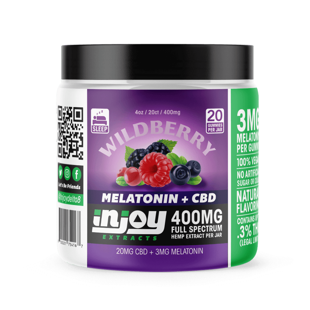 CBD and melatonin gummies - 400mg full spectrum CBD