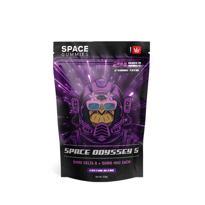 wholesale space gummies come with 50mg delta 8 and 50mg HHC